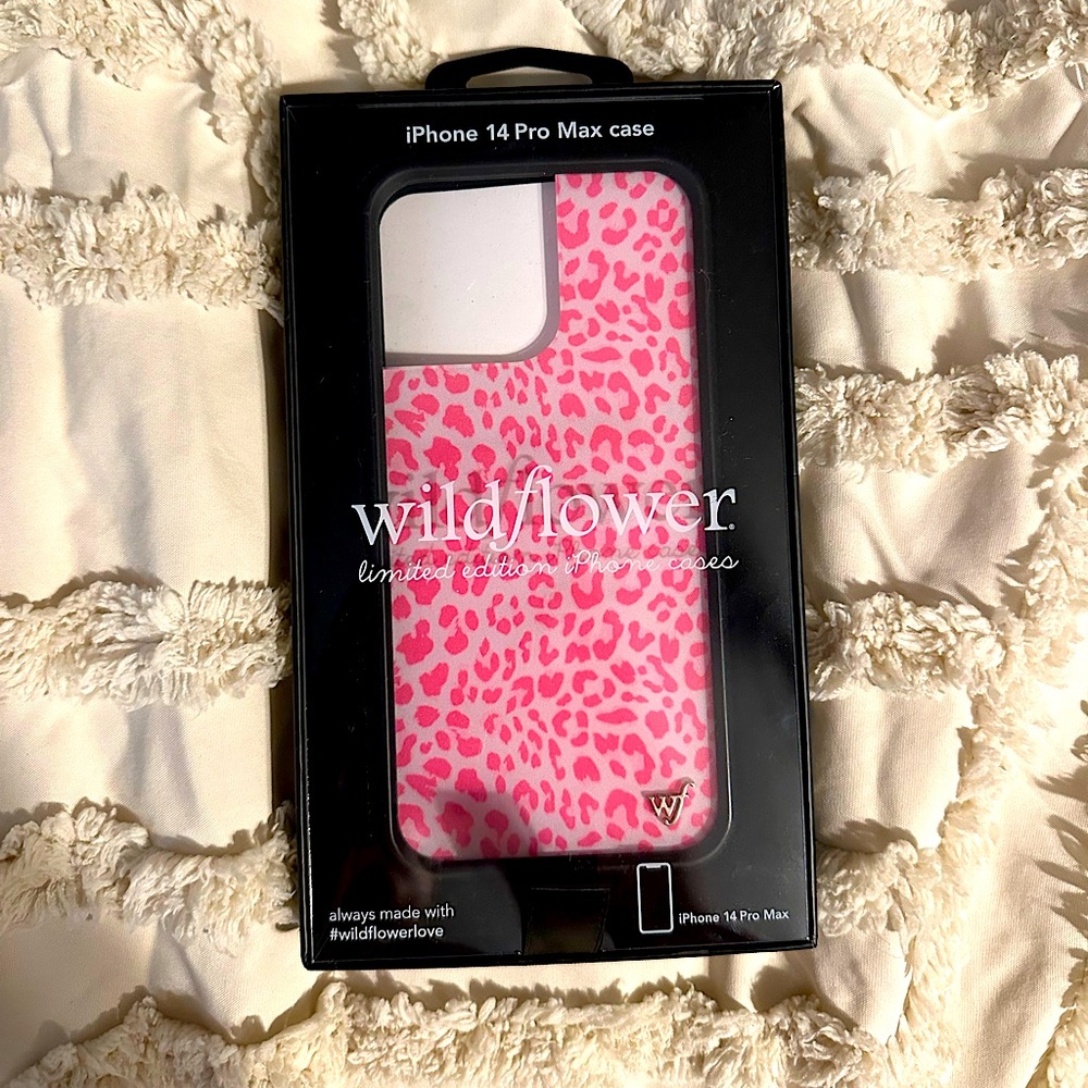 Wildflower Pink Meow IPhone 14 Pro Max Case
